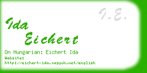 ida eichert business card
